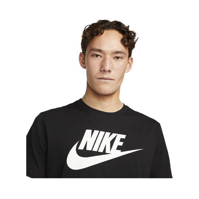 Футболка Nike AR5004-010 черная/белое лого