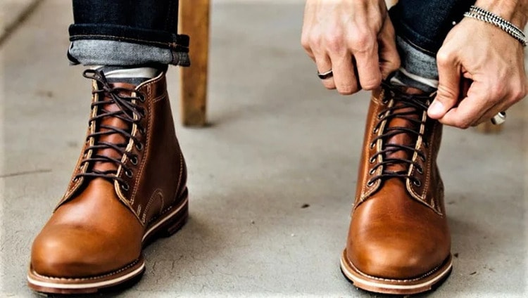 Высокие мужские ботинки из натуральной кожи на зиму и межсезонье – Топ-5  самых стильных брендов.