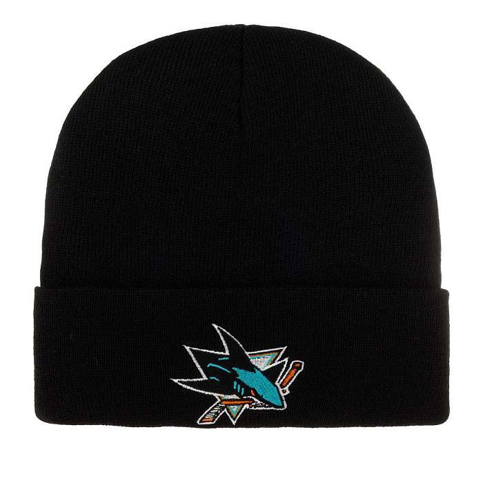 Шапка NEW ERA RF NHL LICENSED CUFF KNIT San Jose Sharks Black