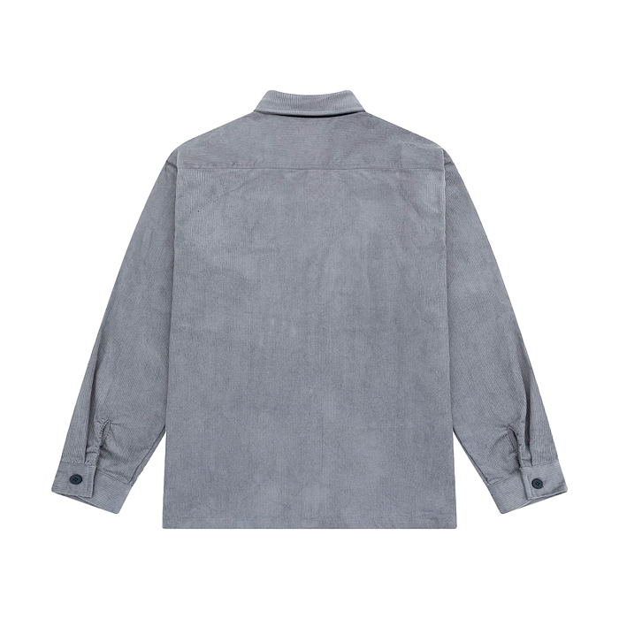Рубашка YMKASHIX Velvet Button серый/синий