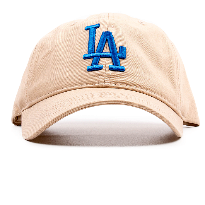 Бейсболка MLB 32CPB5961 LA беж хлопок/синее лого