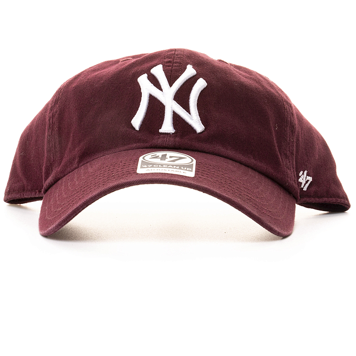 Бейсболка '47 Brand CLEAN UP New York Yankees B-RGW17GWS-KM Dark Maroon