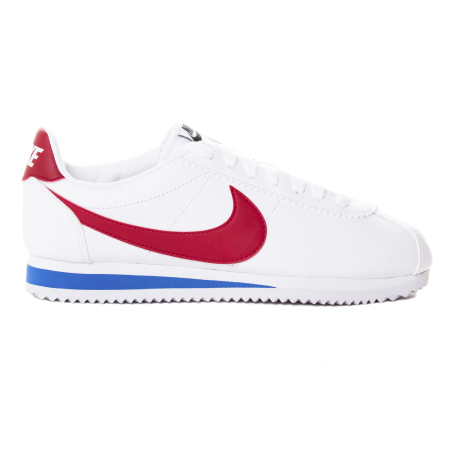 Nike classic cortez leather white clearance red