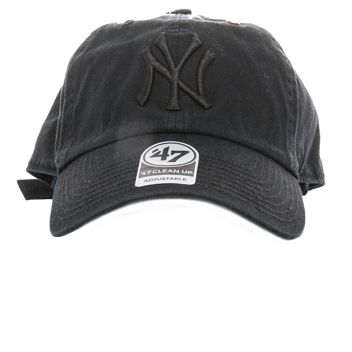 Бейсболка '47 Brand CLEAN UP New York Yankees B-RGW17GWSNL-BKF BlackOnBlack
