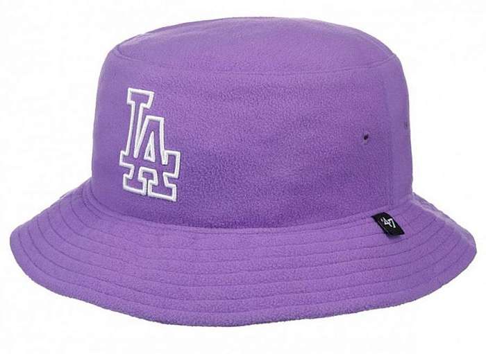 Панама '47 Brand FLEECE BUCKET Los Angeles Dodgers B-FLCBK12PFF-BV Bright Purple